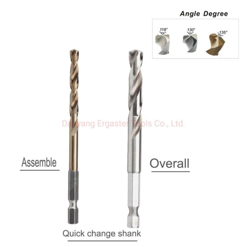 Hex Shank Quick-Change HSS Installation Drill Bit