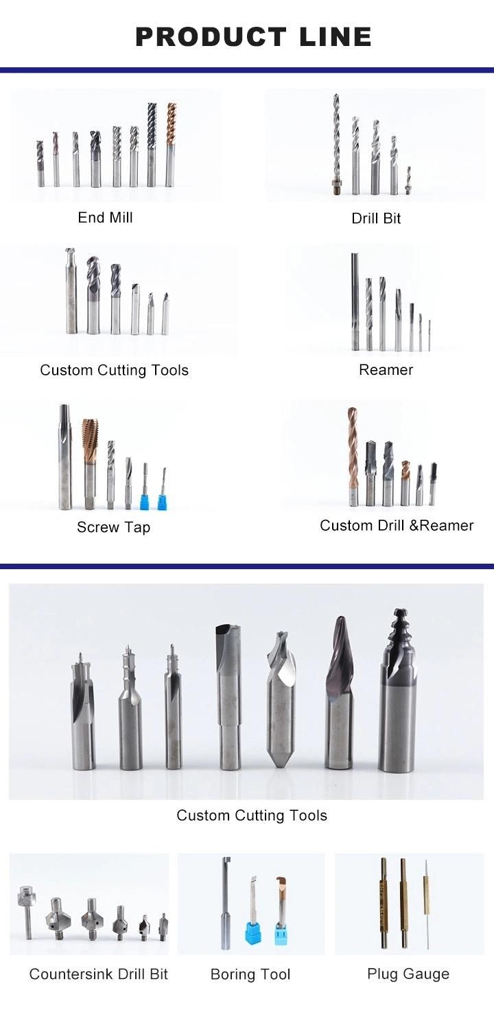 Solid Carbide 2 Flutes Chamfer Tool for Chamfering Round Hole
