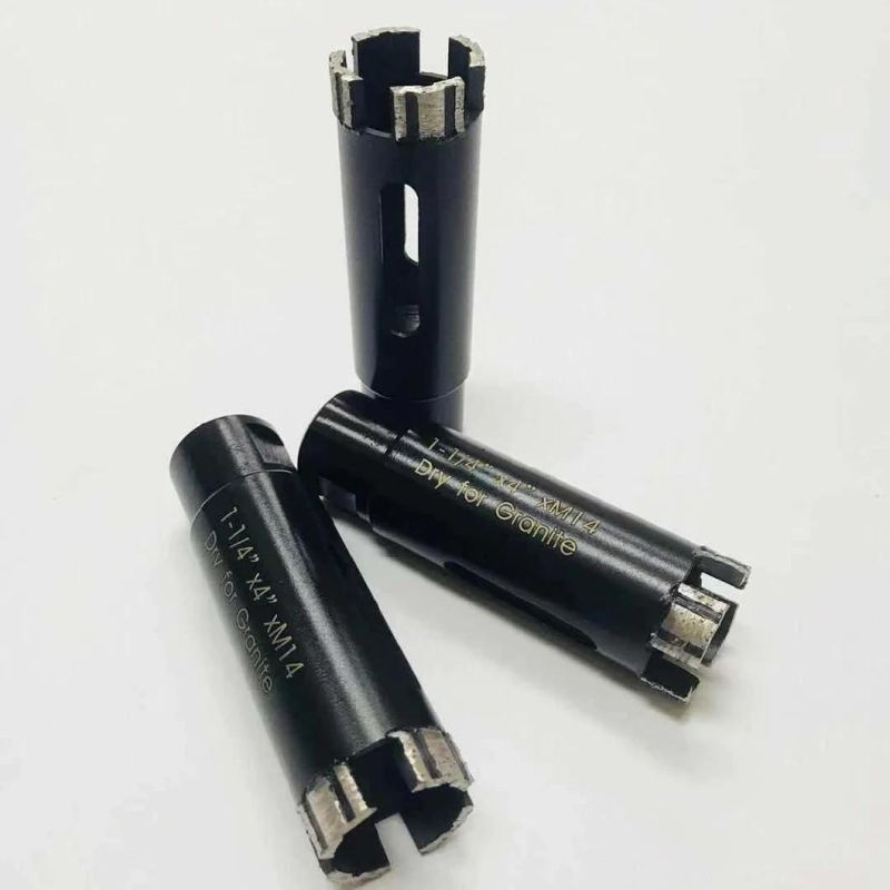 32mm 1-1/4" Laser Welded M14 Thread Diamond Dry Core Drill Bits for Granite