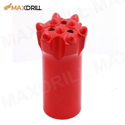 Maxdrill Top Hammer Rock Drilling Tools R32 48mm Thread Button Bit Threaded Drill Bit