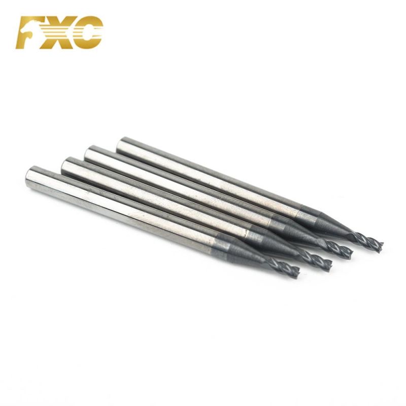 Tungsten Carbide 4 Flutes Micro Flat HSS End Mill Cutter