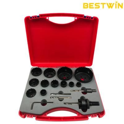 Hole Saw Kit for Cuttingbi-Metal 17PCS Core Drill Bit DIY Metal Drilling