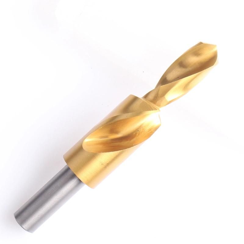 DIN8378 Hex Shank 90 Degree HSS Subland Two Step Twist Drill Bit for Metal Drilling