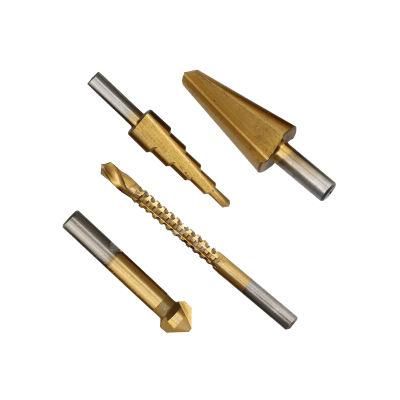 4PCS HSS Tin-Coated Countersink Drill Bit (GMA0041)