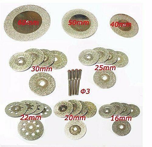 32PCS Diamond Cutting Disc 16-60mm Mini Wheel Circular Saw Blade for Metal