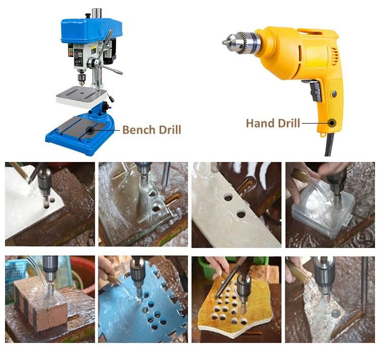 Glass Cutting Electroplated Diamond Core Drill Bits Hole Saw for Marble