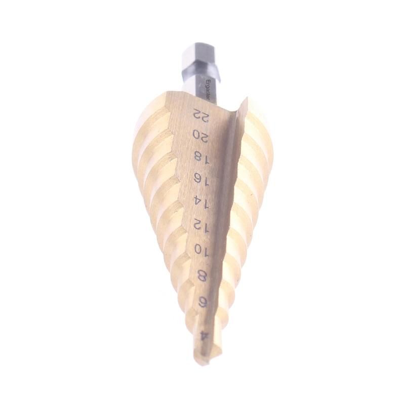 HSS Unibit Titanium Step Drill Bit for Metal, Wood, Plastic, Multiple Hole Drilling