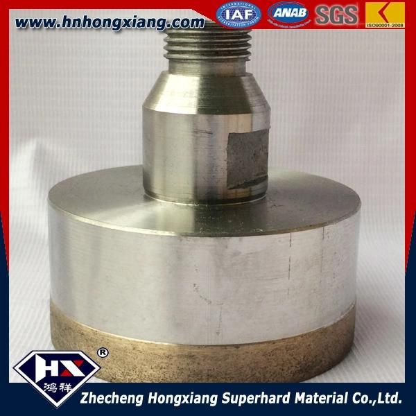 Sintered Thread Shank Diamond Core Drill Bit for Glass