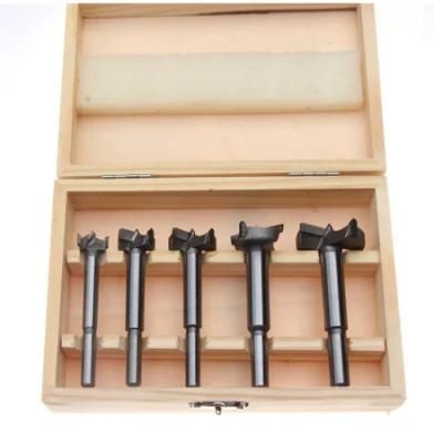 Wood Hole Saw Hinge Boring Bits Carbide Forstner Drill Bit Set 5 PC