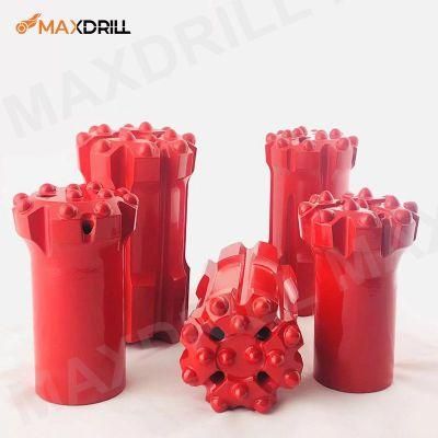 Maxdrill Rock Drilling Tools T45 89mm Drilling Button Bit, Drop Center