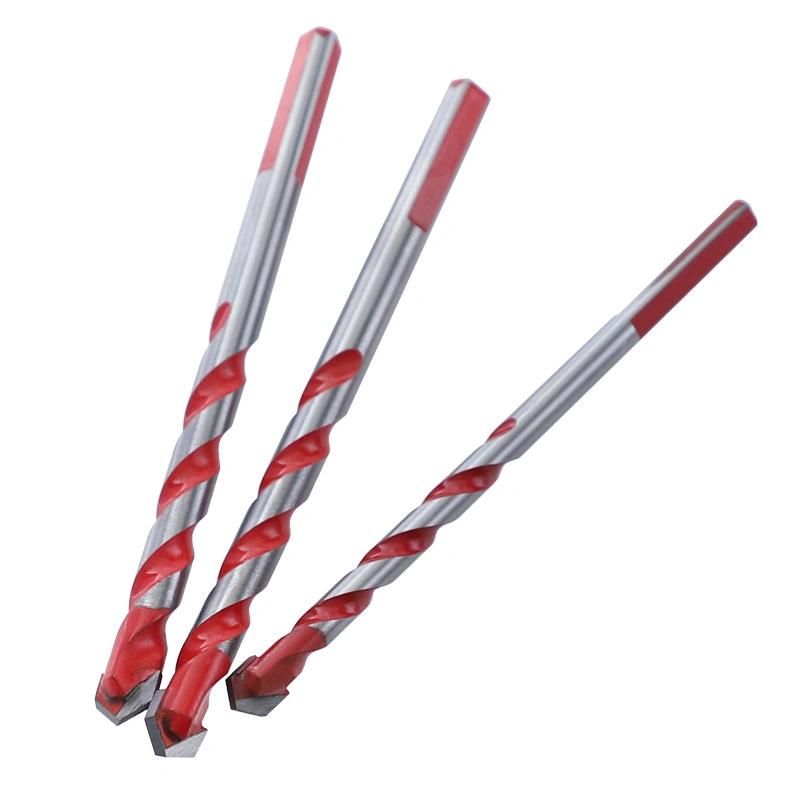 Alloy Triangular Drill 6/8/10/12mm Super Hard Triangular Handle Twist Drill Multifunctional Concrete Overlord Drill