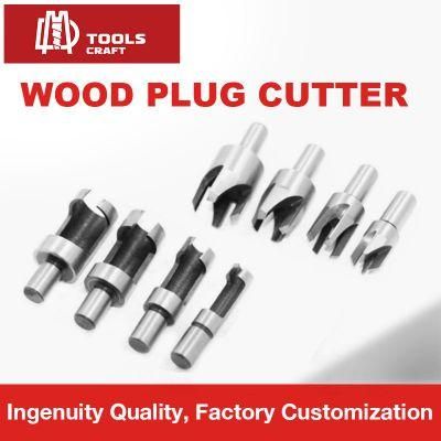 Wood Plug Cutter Straight / Tapered Claw Type Drill Core Bit