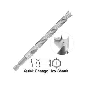 Power Tools HSS Drill Bits Factory Customized Brad Point Twist for Wood Precision Drill Bit
