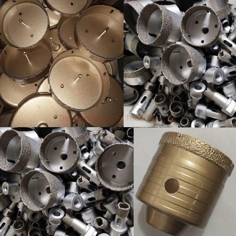 Vacuum Brazed Diamond Core Drill Bit with Dry Drilling