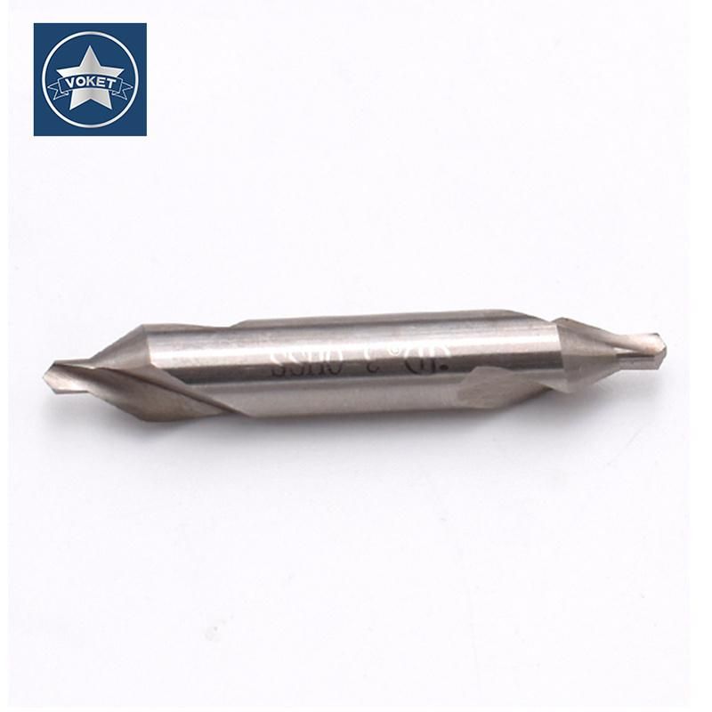60 Degree Center Drill a Type 1.0 1.5 2 2.5 3 4 5 6 Full Grinding Spiral Center High Speed Steel HSS Point Hole Drill