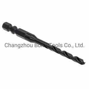 HSS Drill Bits Power Tools Double R Hex Shank Tin-Coated Twist Drill Bit