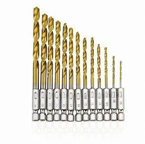 Hex Shank HSS Twist Drill Bit Titanium Coated