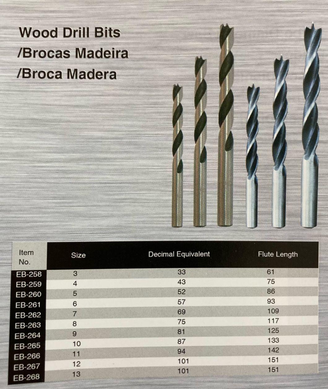 Drill Bit for High Speed Steel Wood Working