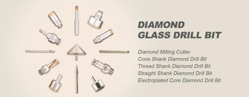 Sintered Diamond Countersink Drill Bit for Glass