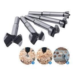 Round Shank Hinge Boring Wood Forstner Drill Bits with Continous Cutting Edge for Woodworking