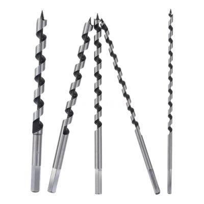 Wood Auger Drill Bit Set Woodworking 230mm Extra Long 6-14mm Hex Shank