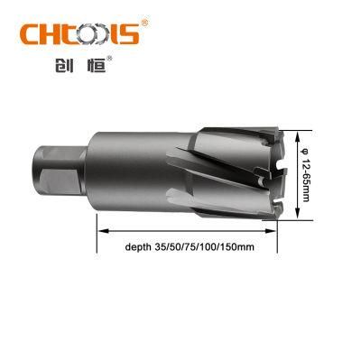 Chtools Weldon Shank Tct 75mm Depth Annular Cutter Drill