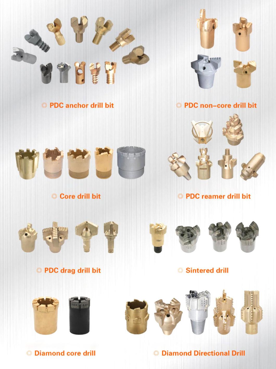 Fast Penetration PDC/Pax/Tsp Drill Bit, 8 PDC Cutters PCD Coring Bits for Soft/Medium Hard Rock with Long Service Life