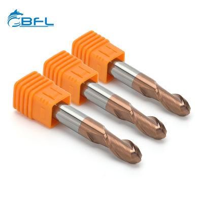 Bfl Solid Carbide 2 Flute Ball Milling Cutters Ball Nose End Mills with Tisin Coating for CNC