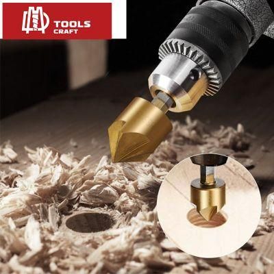 6PCS HSS Countersink Drill Bit Set