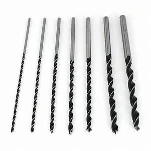 Quick Change Hex Shank Single Flute Long Wood Auger Drill Bit with Stem for Wood Drilling