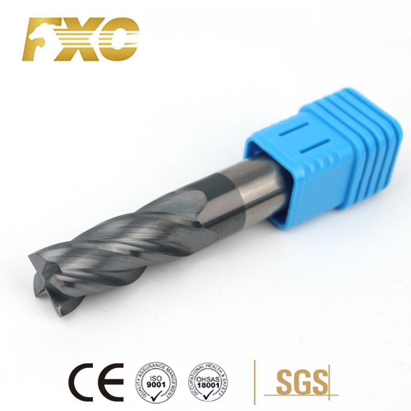 4 Flutes Solid Carbide Square End Mill High Speed Cutting Tools