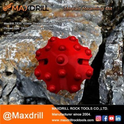 Maxdrill Thread Button Bit Tr35 Reaming Drill Bits