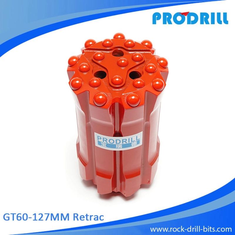 Gt60-127 Retrac Threaded Button Bits for Top Hammer Drilling