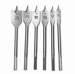Hex Shank Short Length Stubby Flat Wood Spade Drill Bit