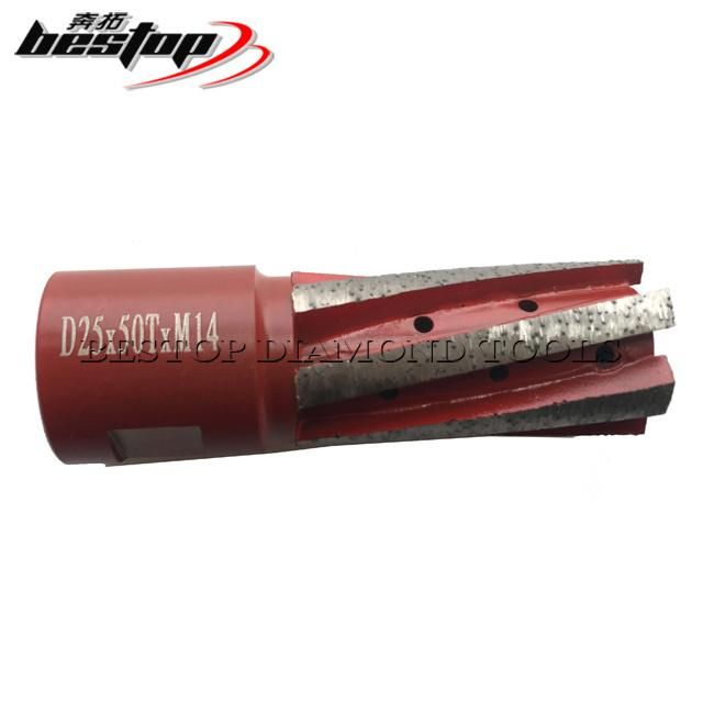 Diamond Finger Bit with 1/2" Gas Thread for Hard Granite