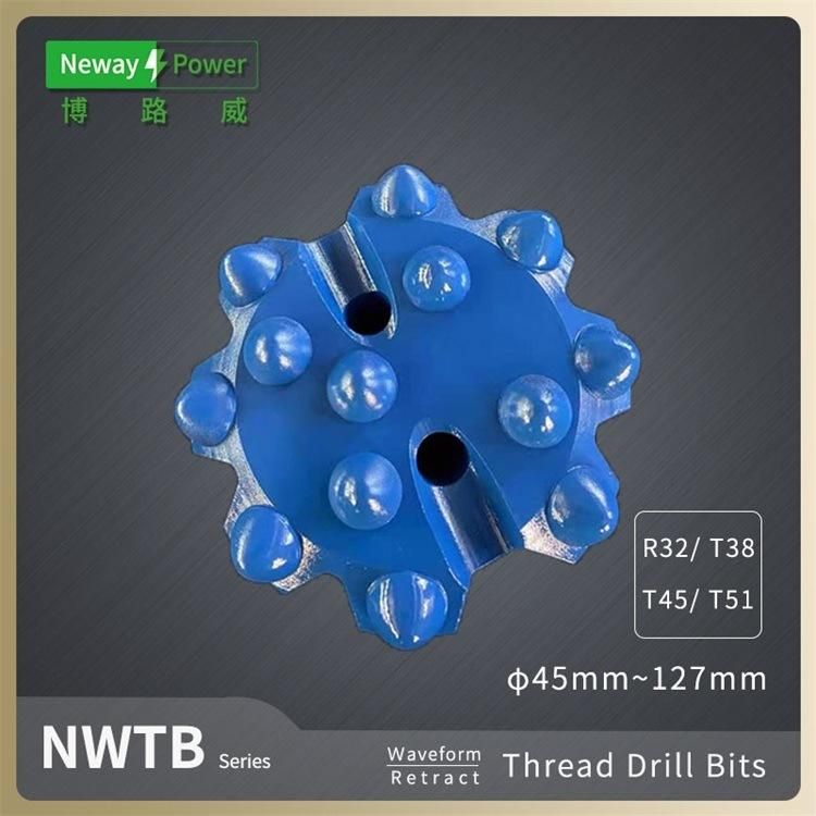 Threaded Button Drill Bit for Rock Drilling