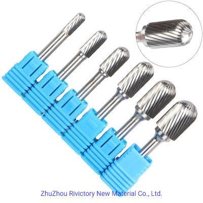 Style C Mould Carving Tools Single Cut Tungsten Carbide Rotary File Burr Milling Cutter