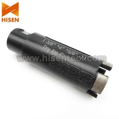 Diamond Dry Core Drills Bits with Brazing Rods for Granite, Quartz, Marble