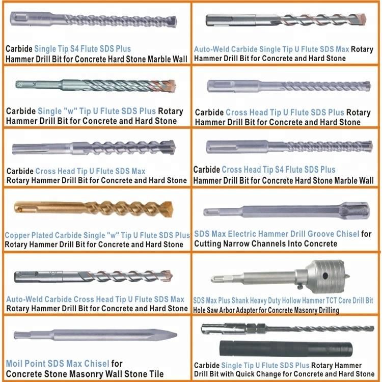 Carbide Tip SDS Max Shank Bushing Flooring Chisel Tools Bit