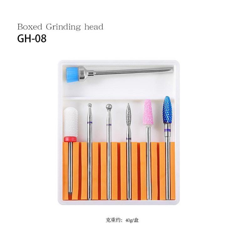 Wholesale 7PCS Nail Drill Machine Carbide Bit Kit, Manicure Grinder Equipment Head Set Nails