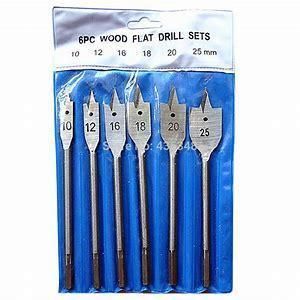 6 PCS Wood Flat Drill Bit Set