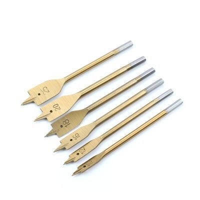 Hex Shank Titanium Coated Wood Flat Spade Drill Bit From Chinese Factory