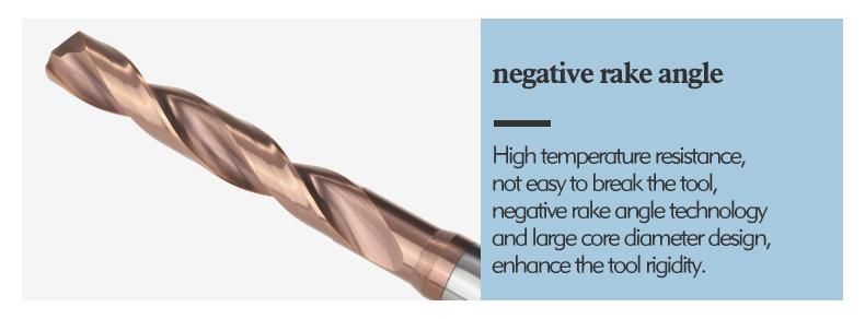 Bfl Solid Carbide Deep Hole Twist Drill Bit for Metal