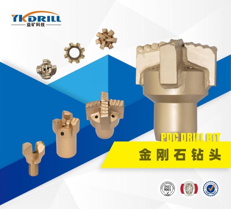 Water Well Drilling PDC Drag Bit, 4 Blade PDC Bit