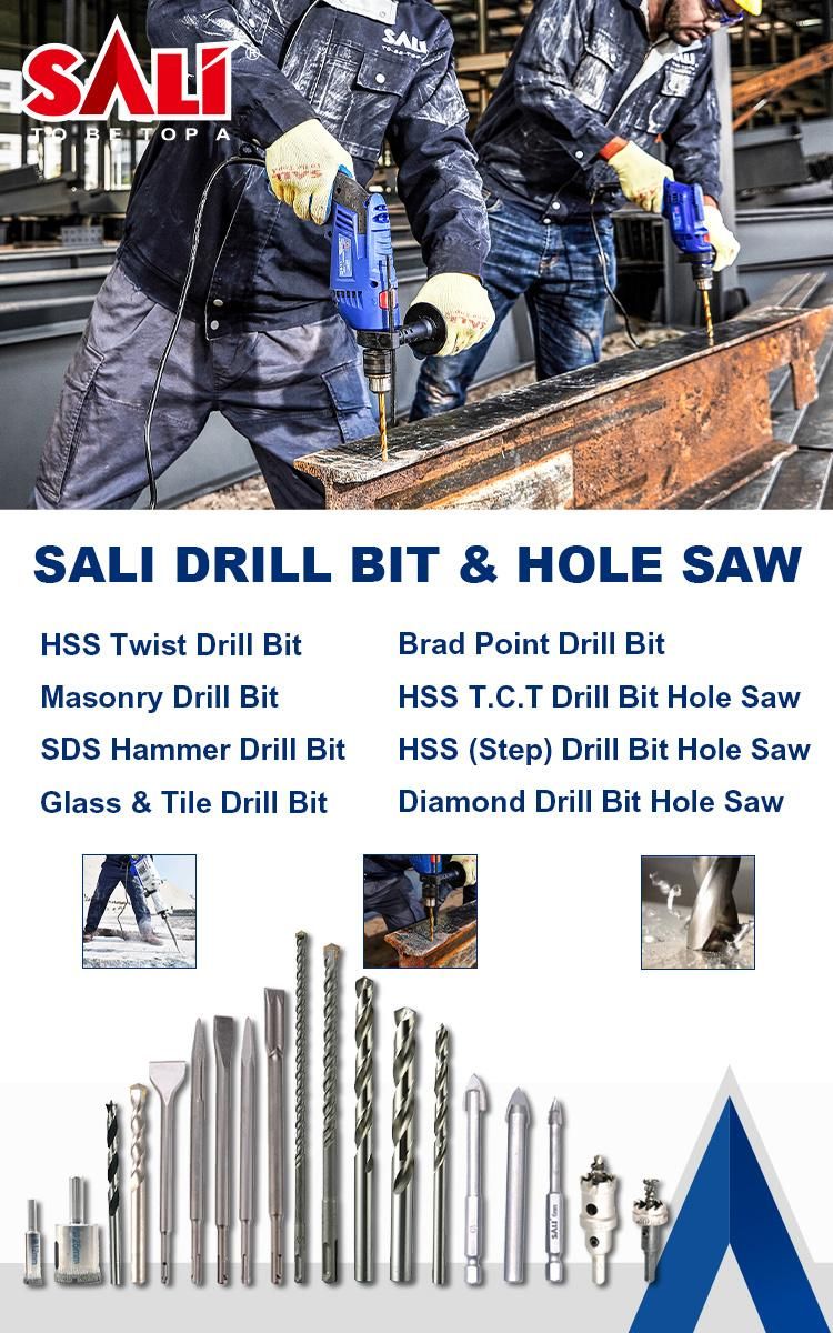 Sali 5PCS Sand-Blasted Carbide Tip Masonry Drill Bits for Concrete