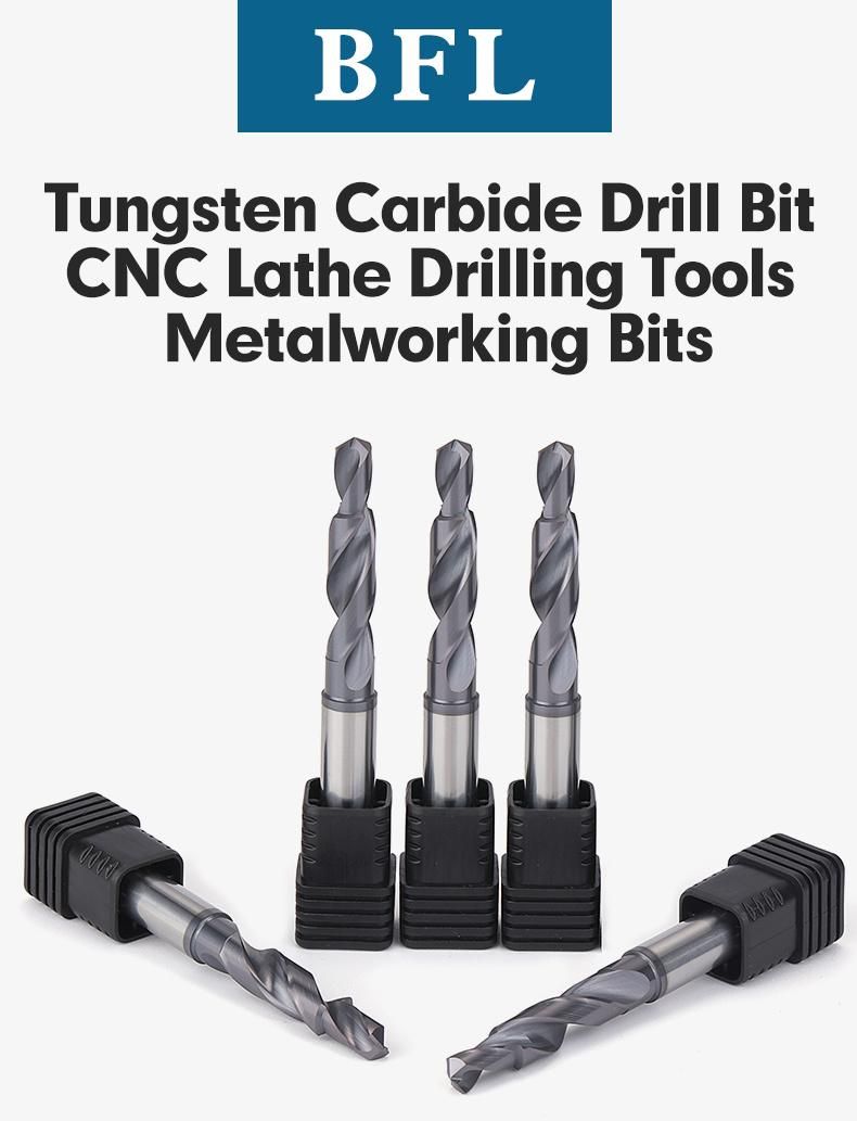 Bfl Tungsten Carbide Step Drill Bit Solid Carbide Milling Cutter Tungsten Drill Bit Router CNC Bit