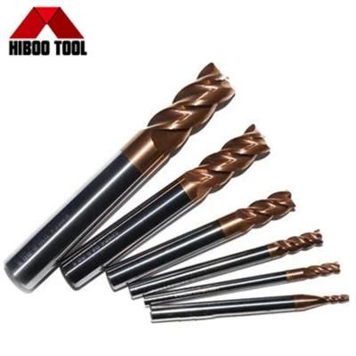 Hot Sale HRC45 Copper Coating Corner Raduis End Mill