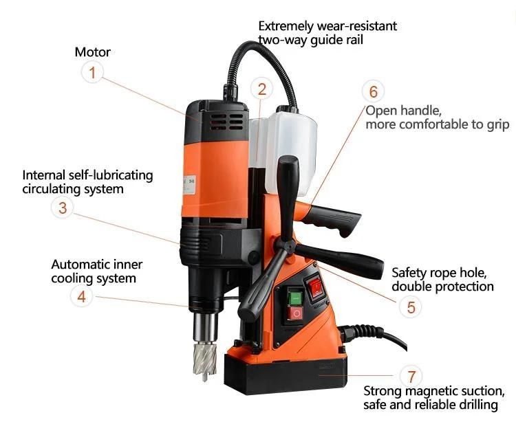 Chtools Dx-35 35mm Depth Magnetic Drilling Machine