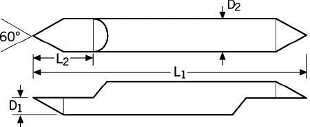 Tungsten Carbide 60 Degree Engraving Tools