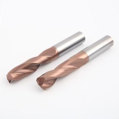 CNC Drilling Cutter Twisting Drills Solid Carbide Twist Drill HRC55 Coated